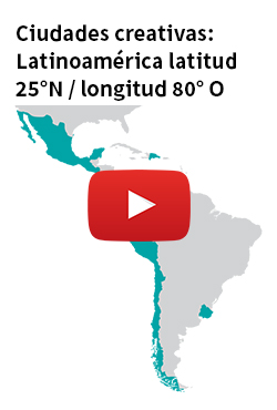Ciudades creativas: Latinoamérica latitud 25°N / longitud 80° O